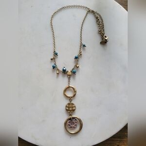 Vintage Lia Sophia necklace gold tone